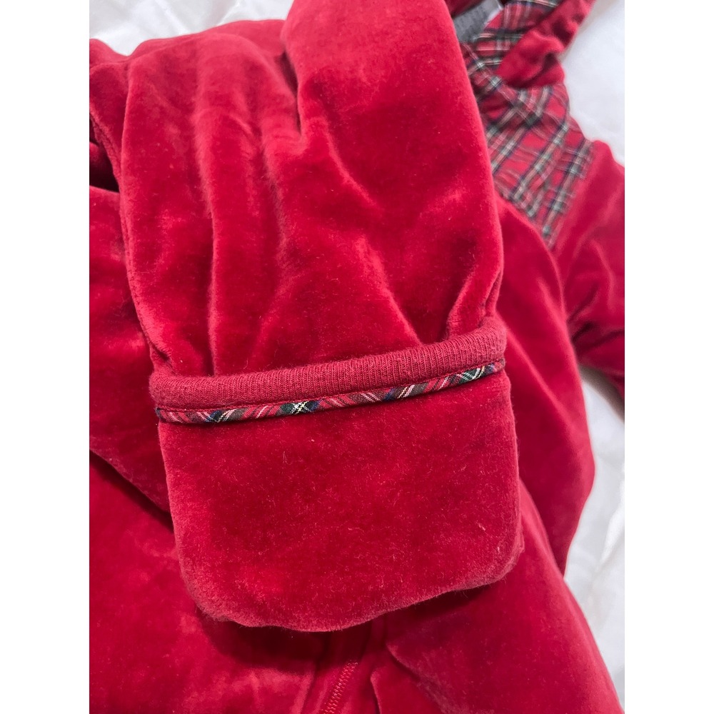 VTH Ralph Lauren Baby 1st Christmas Plaid Bunting Bag Hood Sleeper 0-6M Holiday - Picture 10 of 12